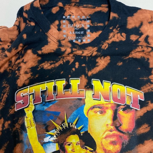 NWT Men’s Custom Reverse Tie Dye Graphic T-Shirt - Picture 3 of 3